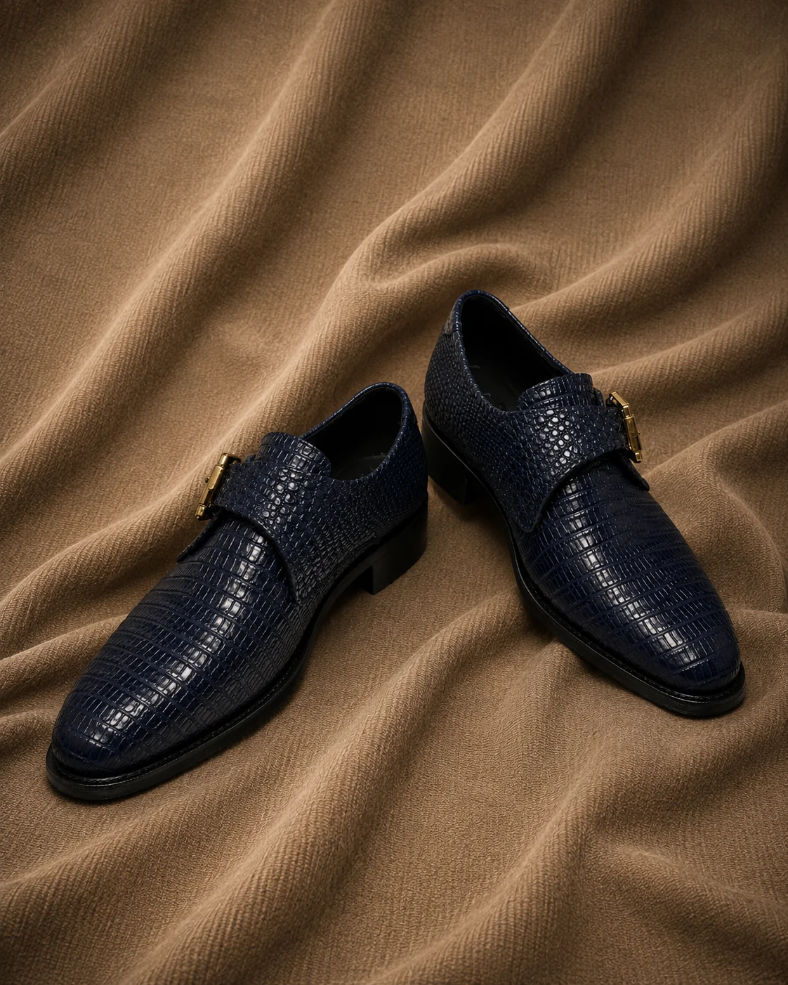 Mocasín Lagarto Azul